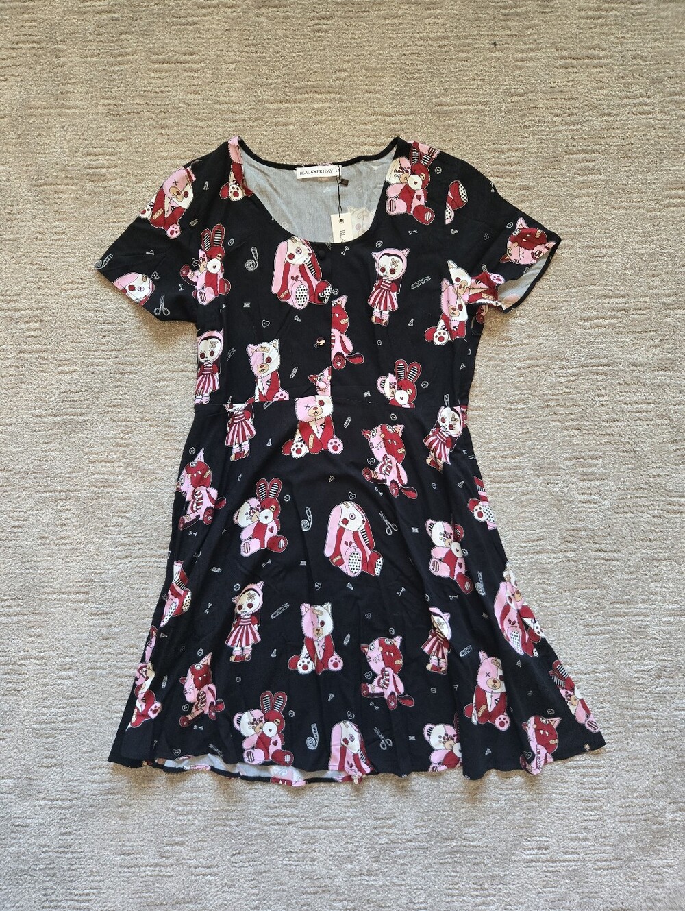 NWT Black Friday Sew Much Fun Dress Size AU 14 *READ DESCRIPTION* - Picture 7 of 14